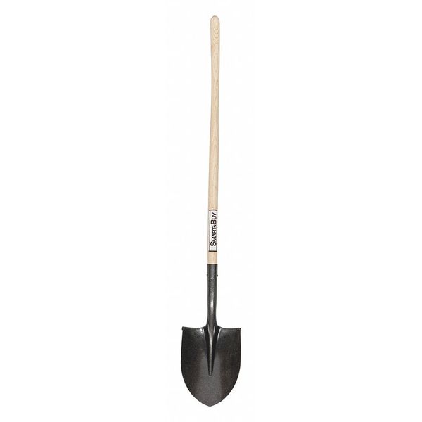 Seymour Midwest 16 ga Round Point Shovel, 42 in L Wood Handle 49830GRA