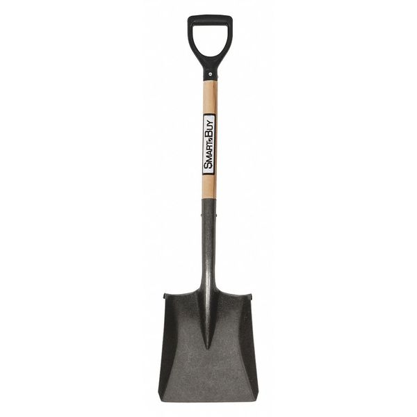 Seymour Midwest 16 ga Square Point Shovel, 26 in L Hard Wood Handle 49833GRA