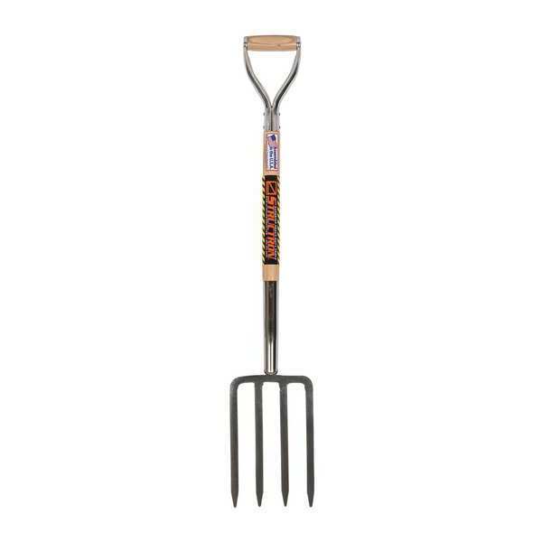 Structron 4-tine Spading Fork with 29"L Hardwood Handle 49077