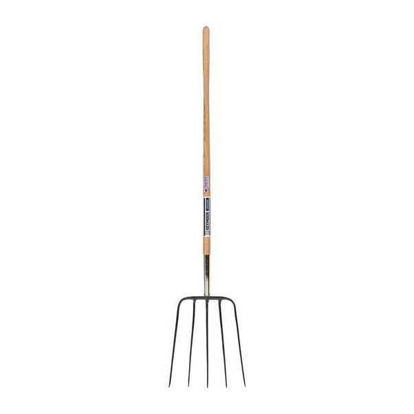 Seymour Midwest 5-tine Straw Fork with 54"L Hardwood Handle 49279