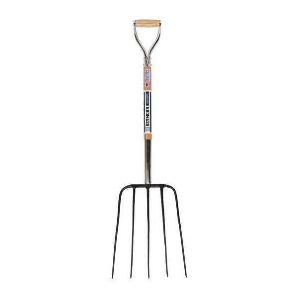 Seymour Midwest 5-tine Straw Fork with 30"L Hardwood Handle 49280