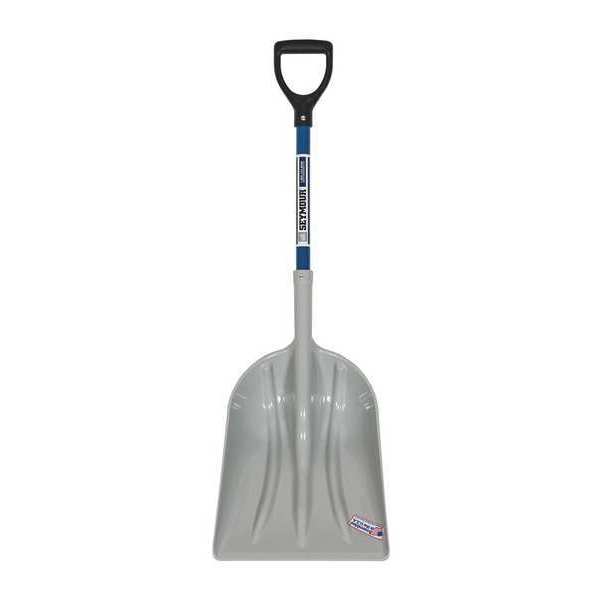 Seymour Midwest #12 12 ga Not Applicable Grain Scoop, Plastic Blade, 27 in L Blue Fiberglass Handle 49010GRA