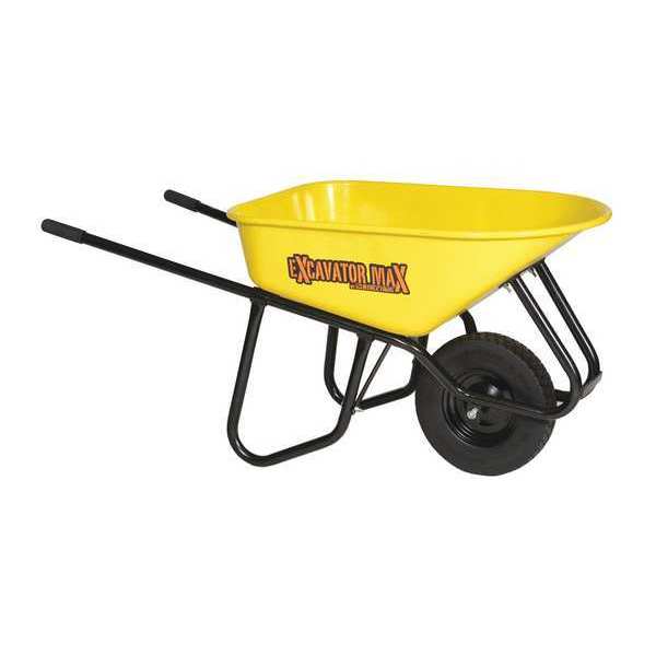 Structron Wheelb.arrow, 6CuFt, Steel, FlatFree Tire, Capacity: 6 cu. ft. 85736