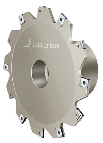 Walter Indexable Slitting Cutter, 100.00mm Cutter Dia, 5 Inserts, 24.00mm Cut Depth, F4053 Series F4053.BN27.100.Z05.04R