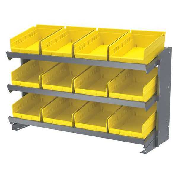 Akro-Mils Steel Bench Pick Rack, Yellow APRBENCH150