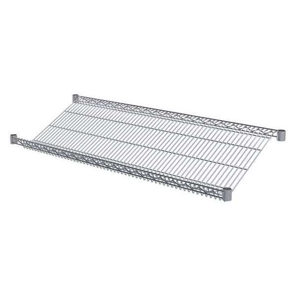 Akro-Mils Wire Shelf, 18"D x 48"W, 4 Shelves, Chrome AWS1848SHELF