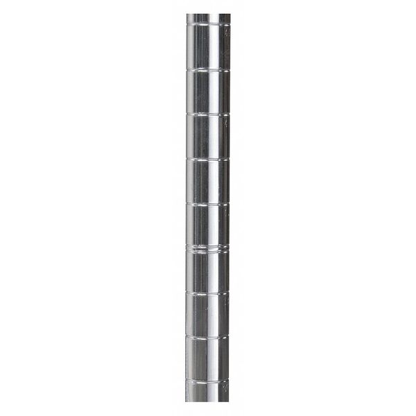 Akro-Mils Upright Shelving Posts, 1" O.D.W x 74"H, Chrome AWP74UPRIGHT