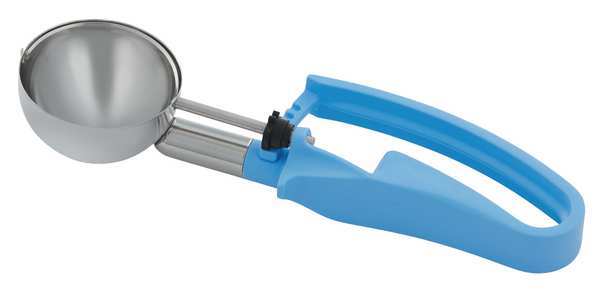 Vollrath Squeeze Disher, 2.4 oz., SS, Sky Blue 47394