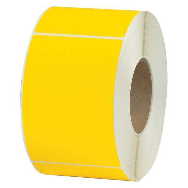 Partners Brand Thermal Transfer Labels, 4" x 6", Yellow, 4/Case THL130YW