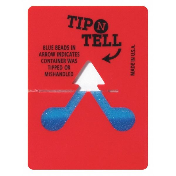 Tip-N-Tell Tip-N-Tell® Indicator, Red, 100/Case TNT100