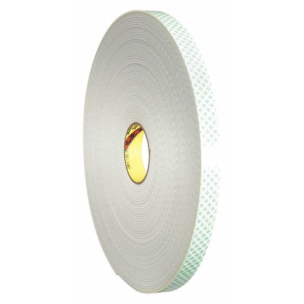 3M Double Sided Foam Tape, 2"x5 yds., 1/8", Natural T9574008R
