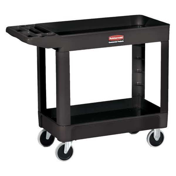 Partners Brand Rubbermaid® Utility Cart, 40" x 18" x 33", Black, 1/Each RUB161