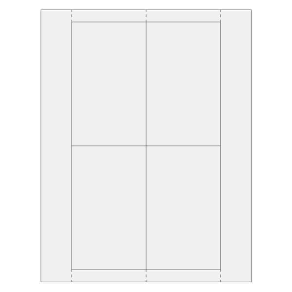 Partners Brand Vinyl Envelope Insert Cards, 3" x 5", White, 200/Case LH226