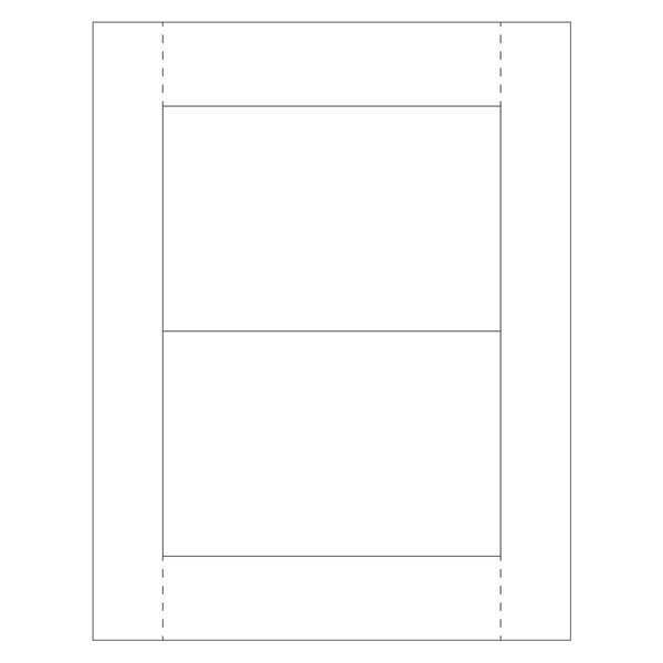 Partners Brand Vinyl Envelope Insert Cards, 4" x 6", White, 100/Case LH227
