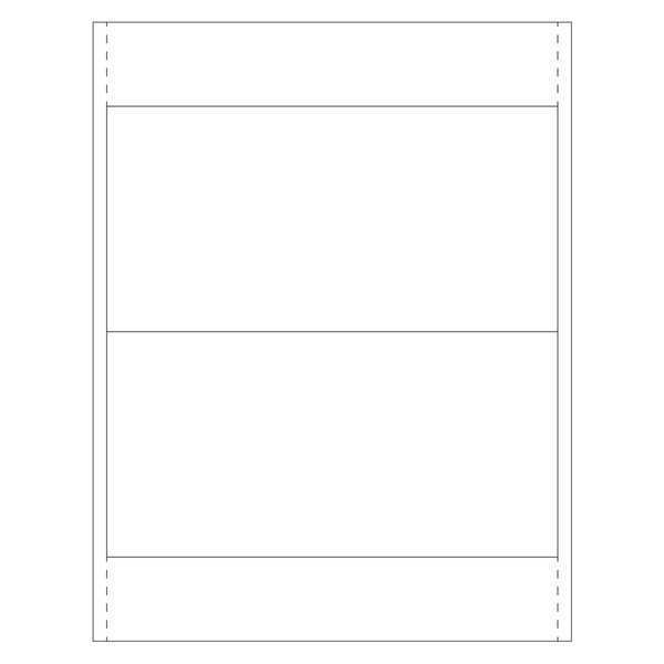 Partners Brand Vinyl Envelope Insert Cards, 4" x 8", White, 100/Case LH228