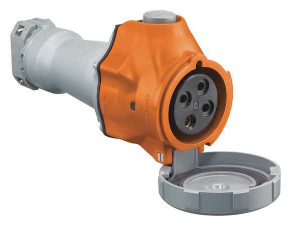 Hubbell Pin and Sleeve Connector, 30A, 2 HP, Orange HBLS430C12W
