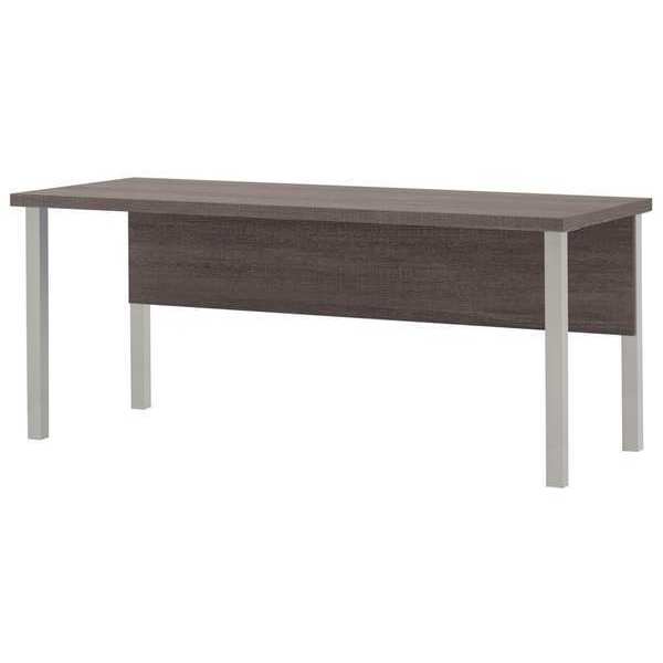 Bestar Table Desk, 29.5" W, 71.1" L, 29.9" H, Laminate Top, Grey 120401-47