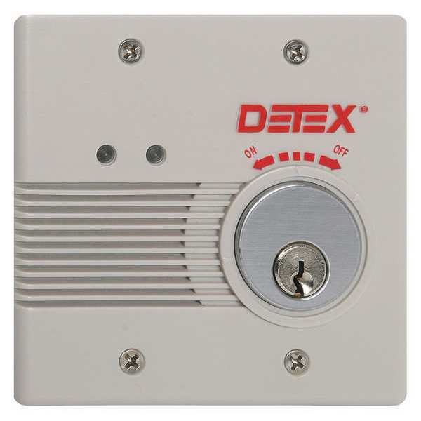 Detex Battery Exit Alarm Flush W/Power EAX-2500FK GRAY