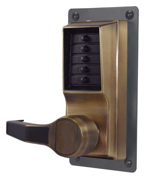 Kaba Simplex Push Button Lockset, 10000, Left, Lever LLP1010-05-41