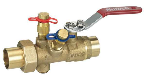 Nutech Manual Balancing Valve, 1-1/2 In, Sweat MB3E-3A-150S-150S