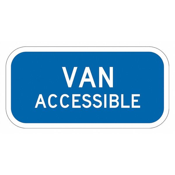 Lyle Van Accessible Parking Sign, 6" x 12, T1-2810-DG_12x6 T1-2810-DG_12x6