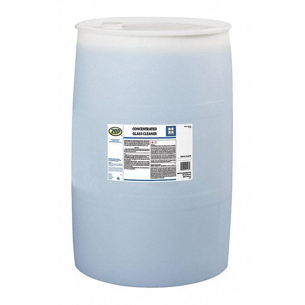 Zep Liquid Glass Cleaner, 55 gal., Blue, Rose, Plastic twist-top bottle 105285