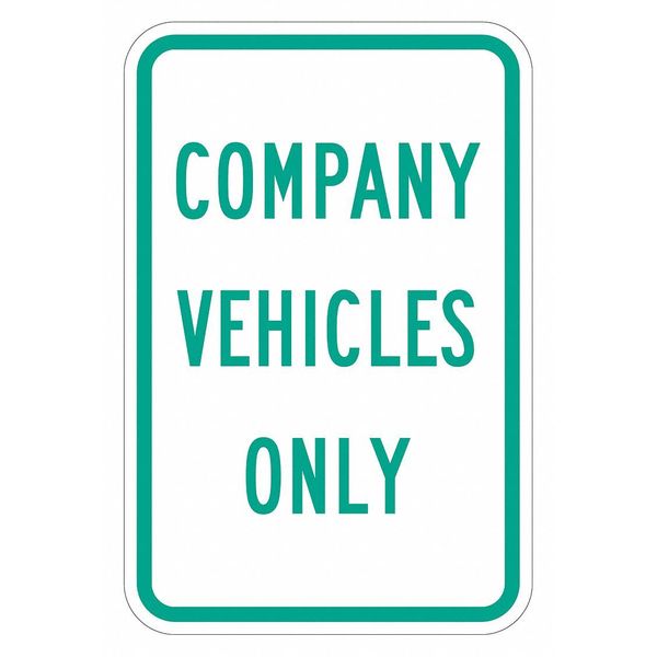 Lyle Company Vehicles Parking Sign, 18" x 12, T1-5298-HI_12x18 T1-5298-HI_12x18