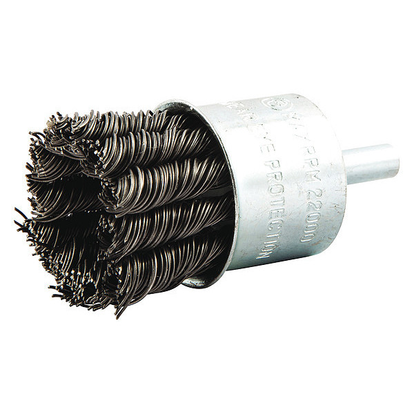 Zoro Select End Brush, Shank 1/4", Wire 0.014" dia. 66252838592
