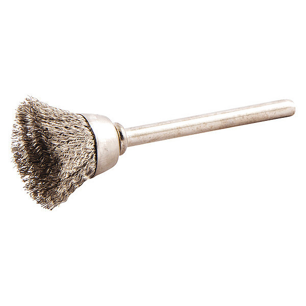 Zoro Select Cup Brush, Wire 0.005" dia., SS 66254443031