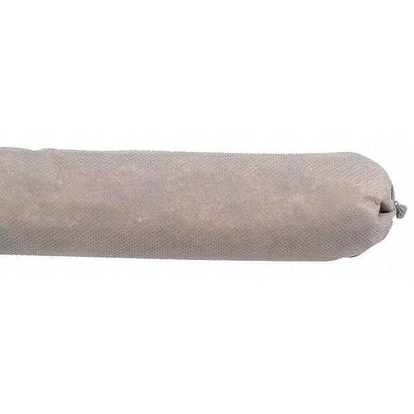 Spilltech Absorbent Sock, 10 gal, 3 in x 42 in, Universal, Gray, Spunbound Polypropylene CCSO20
