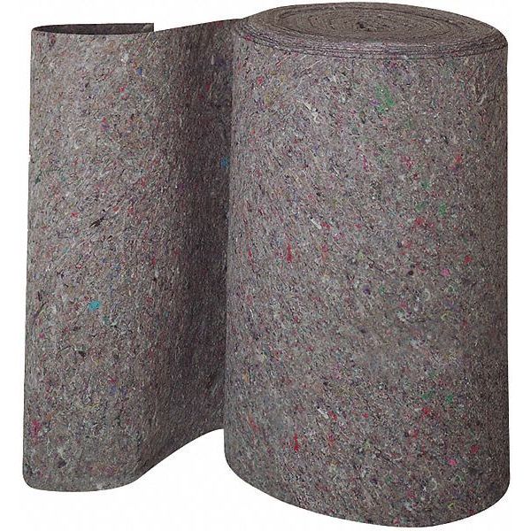 Spilltech Sorbents, 26.5 gal, 19 in x 100 ft, Universal, Multi-Color, Acrylic Fibers, Polyester RRUG18H
