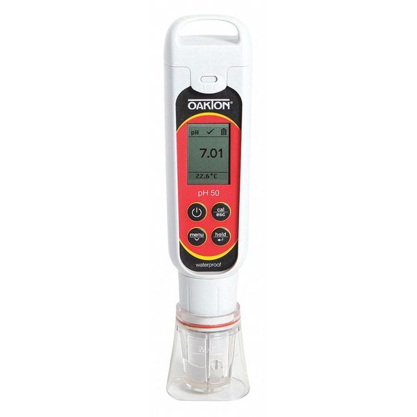 Oakton PH Meter, LCD, Automatic Temperature 35634-15