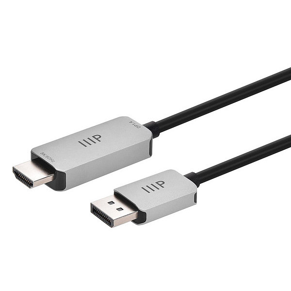 Monoprice HDMI Cable, 3 ft, L, Shielded, Black 44343