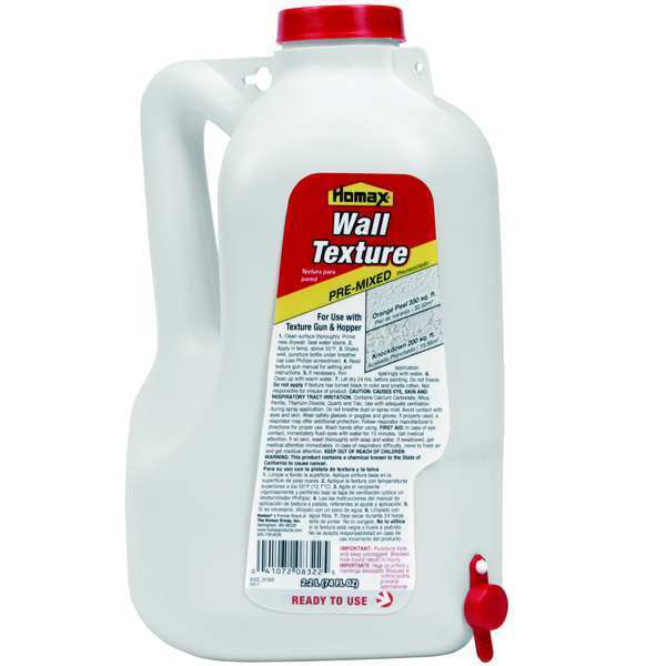 Homax Pre-Mixed Wall Texture, 2.2 L, Bottle, White 8322