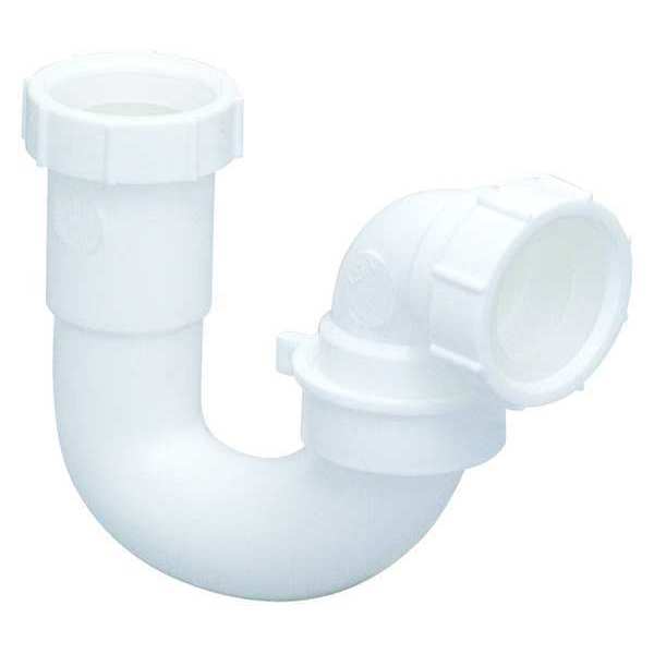 Zoro Select Sink Trap, Wht Drain, Threaded Connection 35379