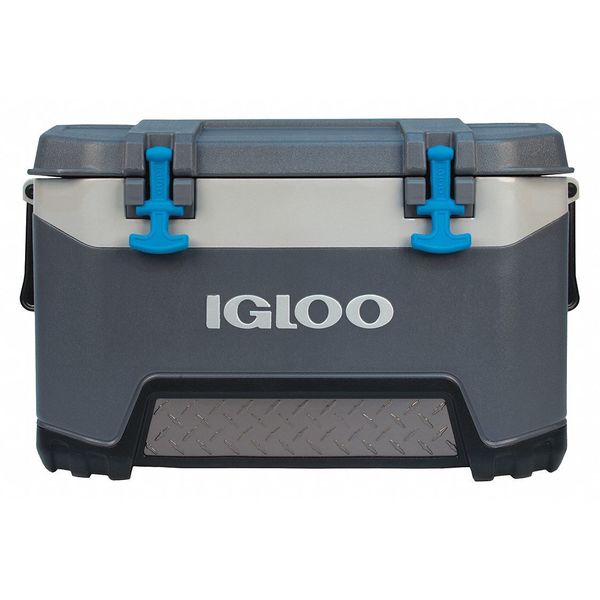 Igloo Beverage Cooler, 50 qt. Cap., Gray 00049783