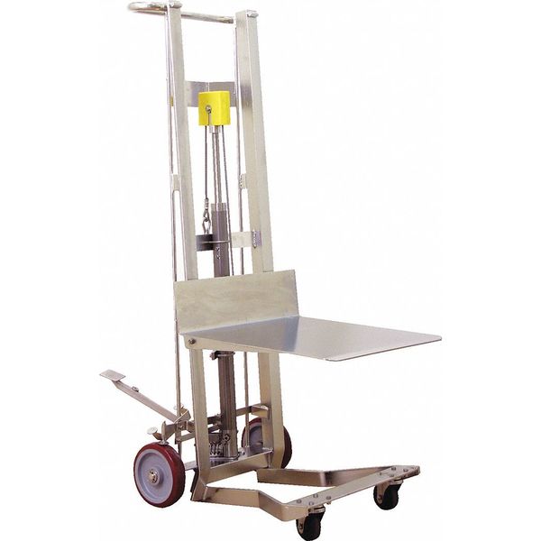 Wesco Manual Platform Lift Truck, Manual, 750 lb Load Capacity, Foot Pump Lift Control 260186