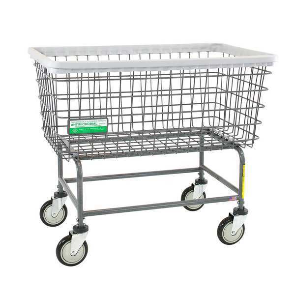 R&B Wire Products Antimicrobial Wire Utility Cart, 6 Bushel 201H/ANTI