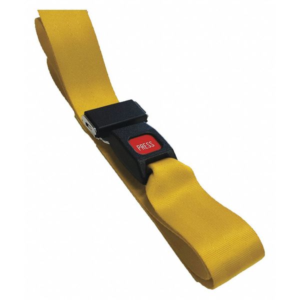Dick Medical Supply Strap, Yellow, 3 ft. L x 2-1/2" W x 3" H 11031 YL