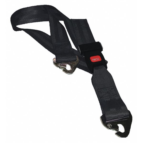 Dick Medical Supply Strap, Black, 7 ft. L x 2-1/2" W x 3" H 11372 BK