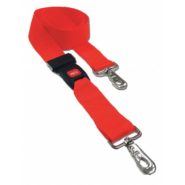 Dick Medical Supply Strap, Red, 7 ft. L x 2-1/2" W x 3" H 21272 RD