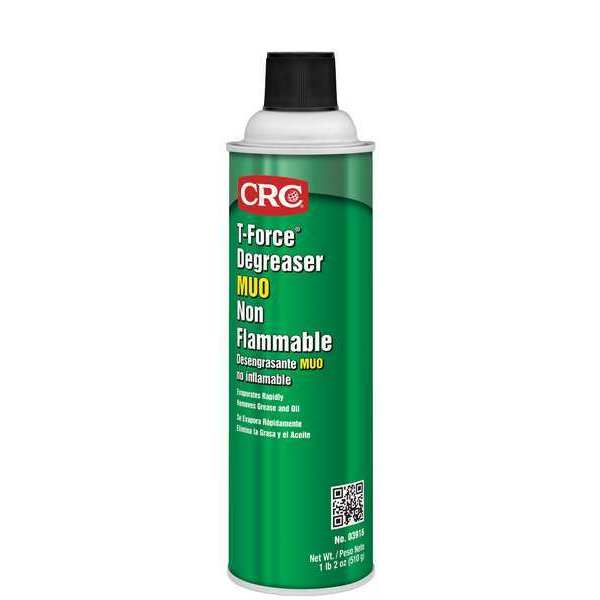 Crc T-Force Degreaser MUO, 20 oz Aerosol Spray Can, Ready To Use, Solvent Based, K1 03916