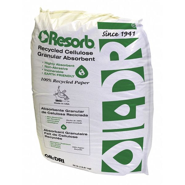 Oil-Dri Loose Absorbent, Universal, 30 lb., Bag L92889-G65