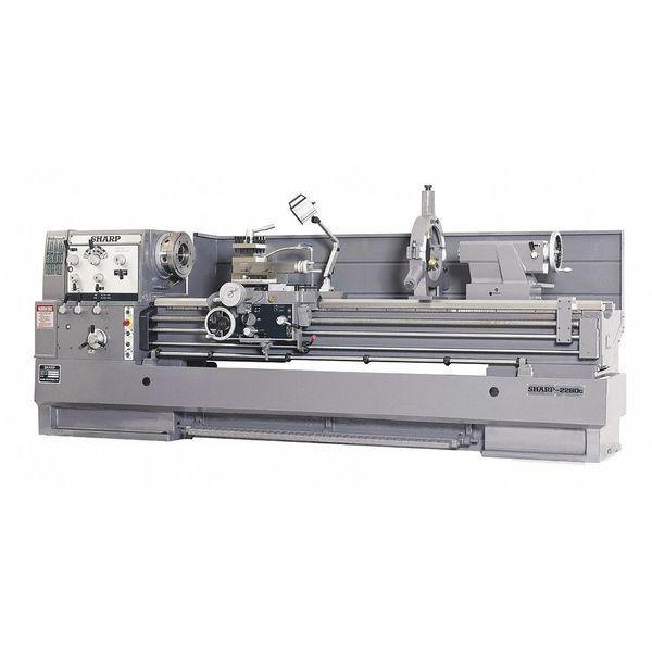 Sharp Lathe, 220V AC Volts, 15 hp HP, 60 Hz, Three Phase 40 in Distance Between Centers 2240B