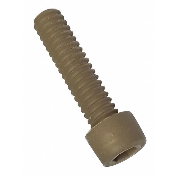 Zoro Select #8-32 Socket Head Cap Screw, Anodized PEEK, 1/2 in Length, 10 PK PK832-12SHC-01