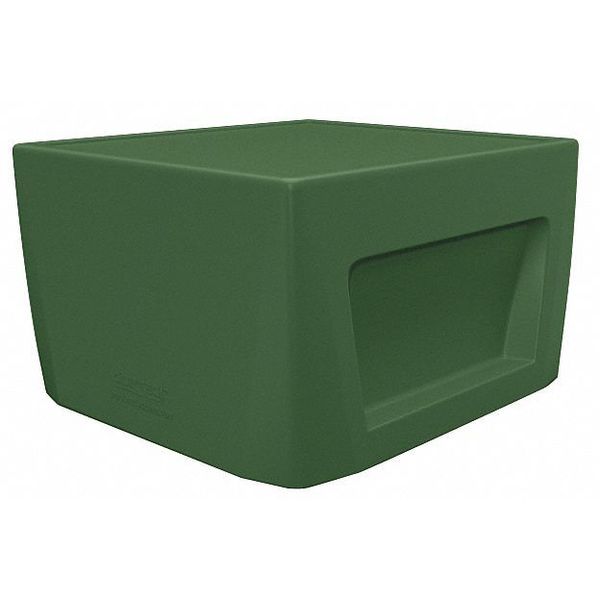 Cortech Square Utility Table, 23-3/4" X 24" X 14.75", Polyethylene Top, Green 126484GN