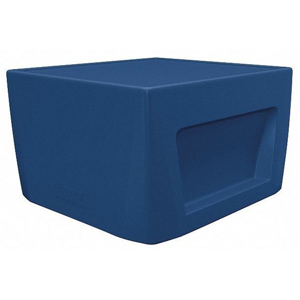 Cortech Square Utility Table, 23-3/4" X 24" X 14.75", Polyethylene Top, Slate Blue 126484SB