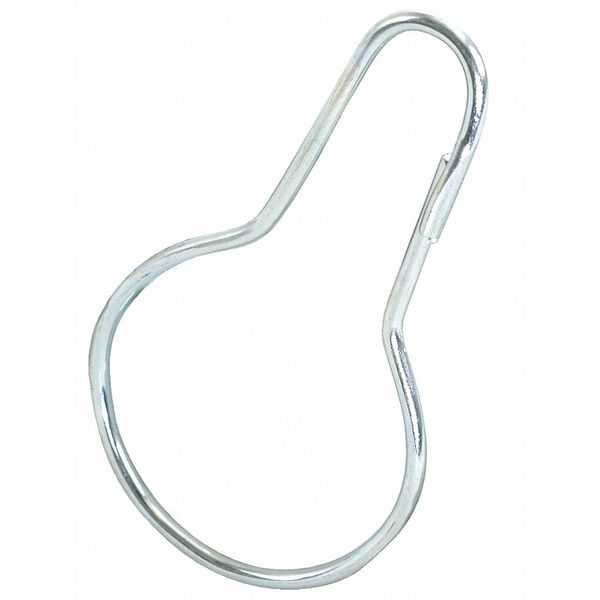 Nickel Plated Jumbo Safety Pin Key Ring