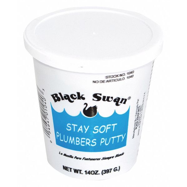 Zoro Select Plumber's Putty 14 oz, Tub, White 45375