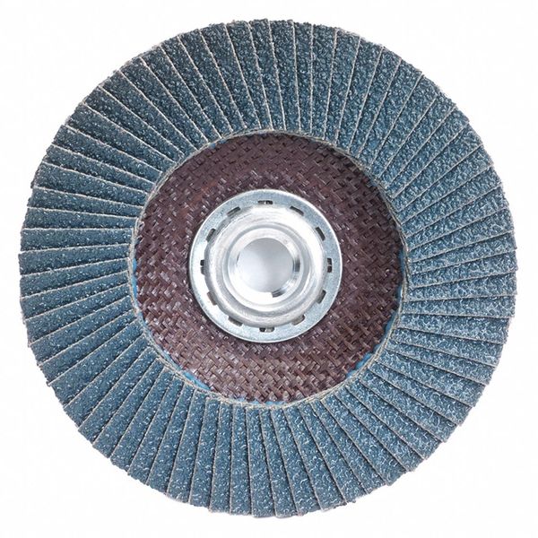 Zoro Select Flap Disc, Type 27, 4-1/2" dia., 36 Grit 78072775425